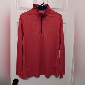 Large Red Vineyard Vines Performance Quarter Zip